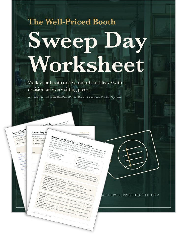 The Sweep Day Worksheet: its cover with the inside pages fanned in front